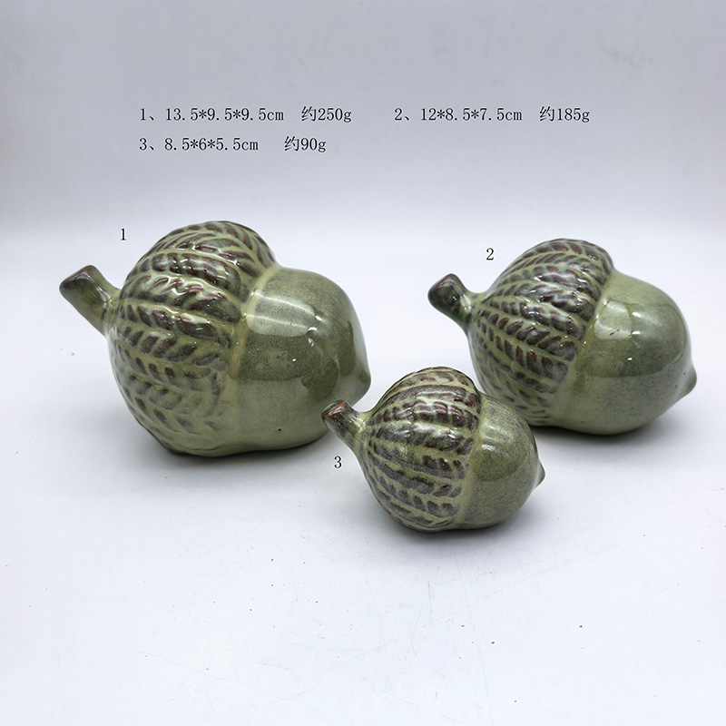 Magic Glazed Acorn Figurine