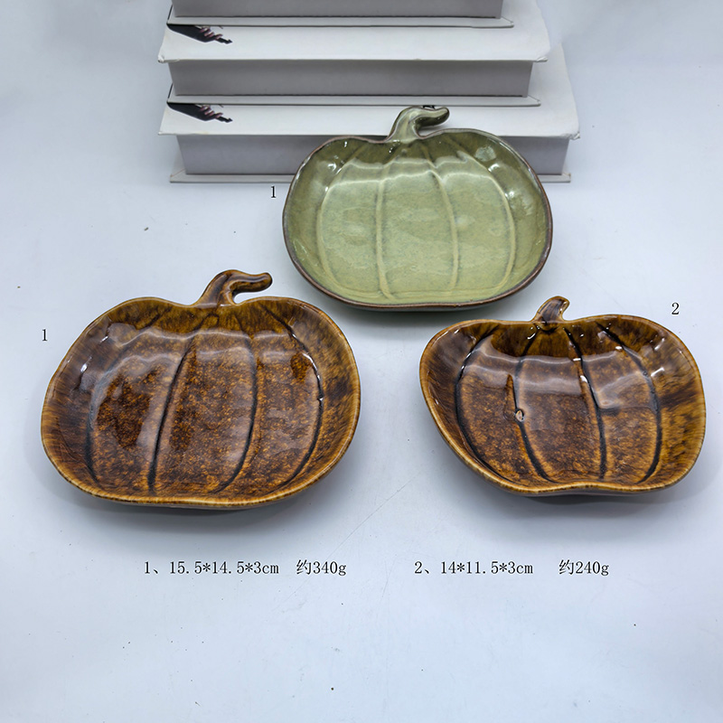 Magic Glazed Pumpkin Trinket Dish Decor