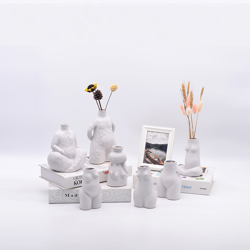 Matte White Magic Glazed Ceramic Vase 2