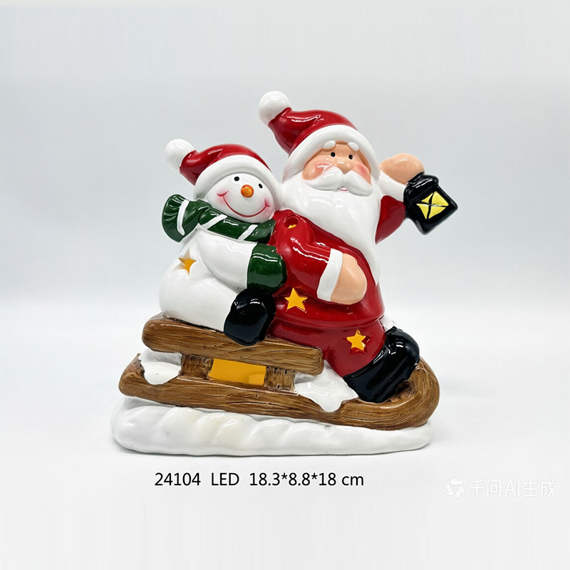 Santa Sleigh Ornament
