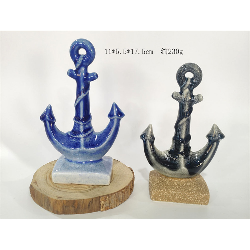 Nautical Anchor Ceramic Figurine Set